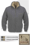 Svetr s kožešinovou podšívkou anthrazit/camel 60097 - 6423