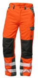 Kalhoty do pasu výstražné oranžové/šedé 22729