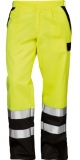 Kalhoty do pasu multinormní výstražné žluté/černé 23423