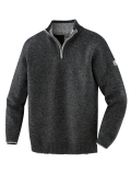 Pletený svetr černý/melange 80452 - 1000